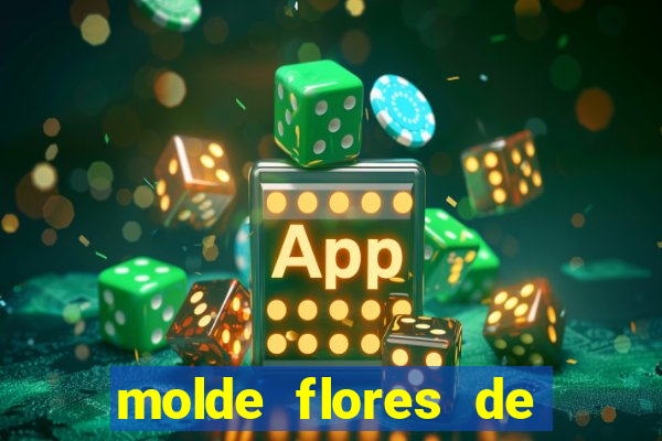 molde flores de papel para imprimir